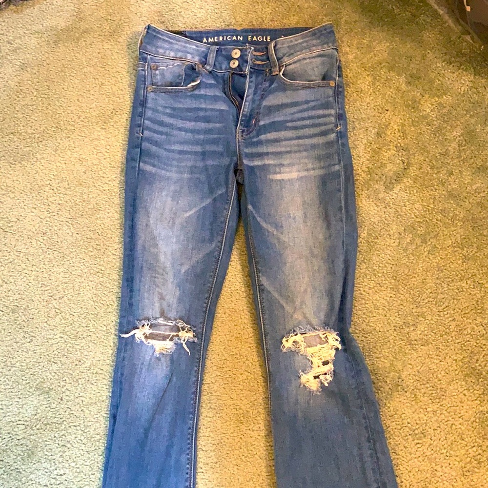 American Eagle High Rise Artist Flare jeans